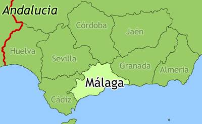 map of malaga spain Map Of Andalucia Spain Andalucia Travel Guide map of malaga spain